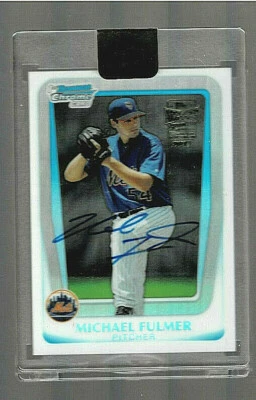 2017 ARCHIVES SIGNATURE BUYBACK AUTO 2011 BOWMAN CHROME MICHAEL FULMER RC 1/1 - Image 1 of 3