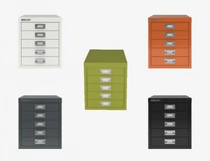 Bisley Multi Drawer Desktop Cabinet 5 Drawer 24 Hour Weekday Delivery - Picture 1 of 6