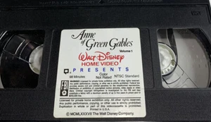 Walt Disney Anne of Green Gables Movie VHS Tape Volume One 1996 - Foto 1 di 5