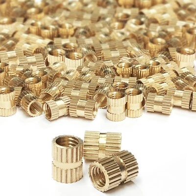 Einpressmutter M2 M3 M4 M5 Einschlagmutter Rändelmutter Gewindeeinsatz M 2 3 4 5 - Bild 1 von 3