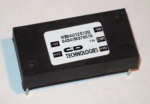 Murata HB04U12S12Q Isolated DC/DC Converter 10.8 - 13.2 VDC Input, 12 VDC Output - Picture 1 of 3