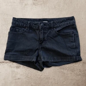 BDG Urban Outfitters Mid Rise Thigh Shortie Black Jean Shorts Sz 27 Measures 29 - Picture 1 of 4