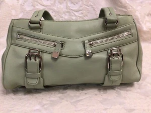 Cole Haan Alexa Satchel Purse Leather Vintage Mint Green In Great Shape Medium - Picture 1 of 16