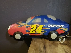 Cuscino auto peluche vinile Jeff Gordon 18" #24 DUPONT, NASCAR, Chevrolet Chevy - Foto 1 di 21