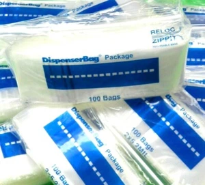 2x5 Reloc Zippit Clear 2 Mil 1000 Reclosable Bags 2" x 5" Zip Seal Lock Bag - Picture 1 of 8