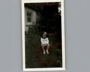 Antique 1940's School Uniform First Day Black & White Photography Photo - Picture 1 of 2