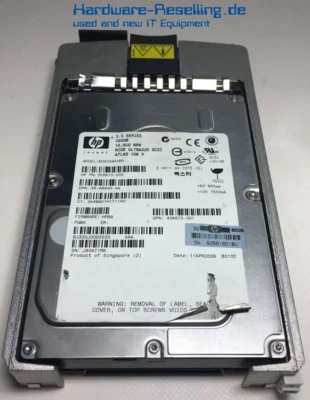 HP Maxtor 300GB SCSI U320 10K 3,5 " BD3008A4B6 356910-009 404701-001 404670-001 - Immagine 1 di 3