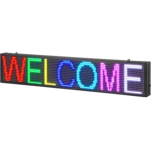 VEVOR 99x19cm Programmable LED Sign Scrolling Display Board P10 Full Color - Picture 1 of 12