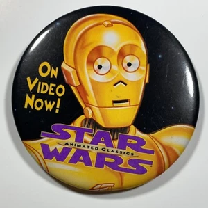 Clásicos animados de Star Wars C-3PO RARO PIN promocional 1985 droides 1996 promocional - Imagen 1 de 2