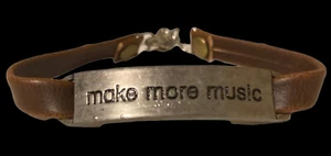 musik armbänder make more music mädchen lederriemen  - Bild 1 von 5