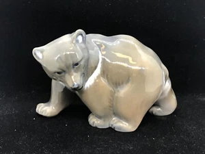 VINTAGE (1969-74) ROYAL COPENHAGEN PORCELAIN "BROWN BEAR" FIGURINE #2841, MINT - Picture 1 of 8