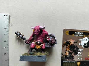 BHARMAZ MINOTAUR SOLDAT PAINTED MINIATURE+CARTE FR JOURNEY WRATH OF DEMONS G501 - Picture 1 of 1