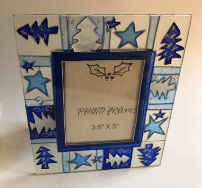 Scott’s Collectibles Christmas Stars & Trees Photo Picture Frame 3.5” X 5” New - Image 1 of 3