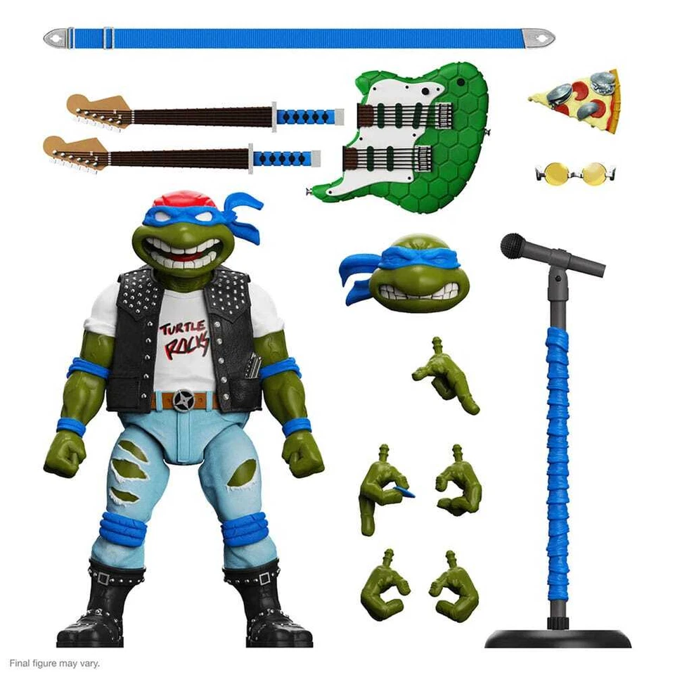 Classic Rocker Leonardo - MISB - TMNT / Teenage Mutant Ninja Turtles - Super 7