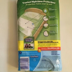 NOS GoodNites Bed Wetting Mats 1 Pad Travel Pack Discreet Protection Diaper - Picture 1 of 2