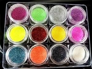 48 Fine Dust Glitter Pot Mermaid Effect Nail Art Face Body Eye Shadow Craft - Picture 1 of 5