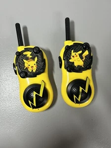 Pokemon Pikachu Nintendo Yellow/Black Long Range Walkie Talkies Model #PK-210Pi - Picture 1 of 2