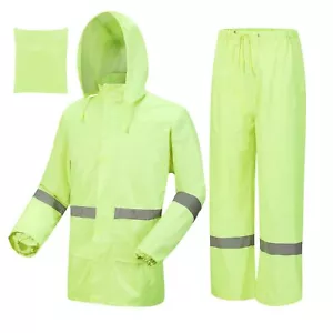 Rain Suits for Men Women Waterproof Breathable Rain Coats with Eye-Catching R... - Picture 1 of 6