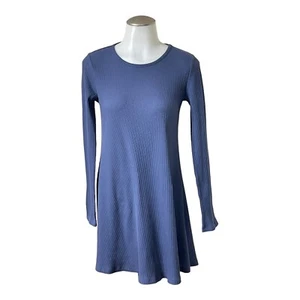 Forever 21.women long sleeve blue color dress size m - Picture 1 of 9