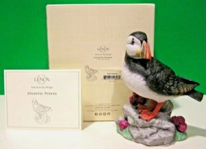 LENOX ATLANTIC PUFFIN escultura Sea Beach Bird Collection -- NUEVO en CAJA con certificado de autenticidad - Imagen 1 de 9