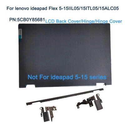 NUEVA LCD Cubierta Trasera Bisagra Cubierta Para Lenovo Ideapad Flex 5-15IIL05 15ITL05 15ALC05 Foto 1 de 4