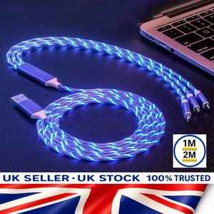 3‑in‑1 Fast Charging USB Cable – 3A for iPhone, USB‑C & Micro‑USB Devices - Picture 1 of 4