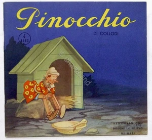 Pinocchio illustrato con disegni in rilievo di Orsi - Albo 4 - ed. 1950 ca.  - Foto 1 di 5