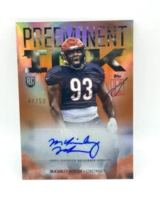 2024 Topps Signature Class McKinnley Jackson Preeminent Ink Auto RC Orange #/50 - Bild 1 von 2