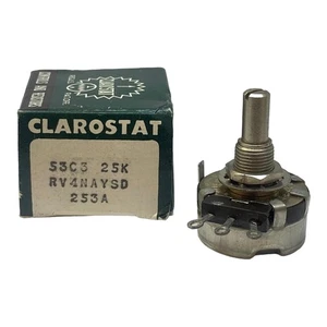 25Kohm 25K 2W Metal Linear Potentiometer RV4NAYSD253A Clarostat - Picture 1 of 3