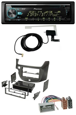 Pioneer MP3 AUX CD USB DAB Autoradio für Honda Jazz (ab 2009) dunkelgrau - Bild 1 von 4