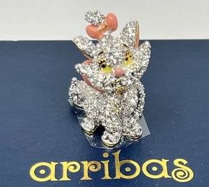 Figurina Swarovski Disney Arribas Fratelli Aristogatti Maria Gioiellata Nuova con scatola - Foto 1 di 10