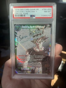 TB1-052 SPR Son Goku, Hoffnung des Universums 7 | Dragon Ball Super Card Game PSA 8 - Bild 1 von 3