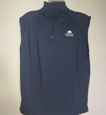 FootJoy Men's Golf Vest Large 1/4 Zip Pullover Nylon Stretch Casual  Navy - Image 1 of 4