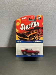 Hot Wheels 2007 Dal 68 Top 40 '67 Camaro Rosso/Nero Redline 5 Raggi - Foto 1 di 2