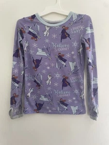 Disney Frozen 2 Kids Girls Elsa Anna Olaf Polyester Long Sleeve Shirt Purple XS - Picture 1 of 6