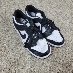 Nike Dunk Low Retro Panda Herren 9,5 Schwarz Weiß Sneaker Schuhe - Bild 1 von 7