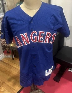 1999 MLB Texas Rangers Roberto Kelly Signed Worn BP Russell Athletic Jersey PSA - Picture 1 of 8