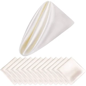 12X Restaurant Cloth Napkins 43X43cm Dinner Napkins For Party Wedding Decor - Picture 1 of 30