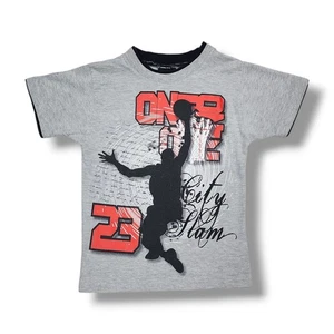 Vintage 180 Degrees Sports #23 Slam City Basketball Gray T-Shirt Boy's Size 7 - Picture 1 of 9
