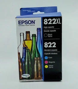 Epson 822XL czarny 822 cyjan purpurowy żółty wkład atramentowy T822XL - NIE WYGASŁ - Zdjęcie 1 z 5