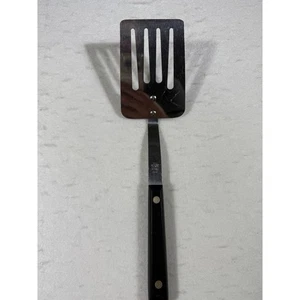 EKCO E-Z Hold Spatula Slotted Metal Kitchen Utensil Black Handle - Picture 1 of 4