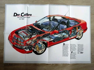 Opel Calibra Poster aus "Start", Risszeichnung - Picture 1 of 1