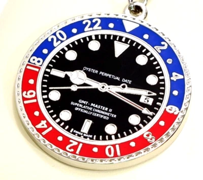 Orologio V.I.P Collezionismo Regalo Da Collezione Un Orologio Design Faccia Portachiavi MULTICOLORE! - Immagine 1 di 4