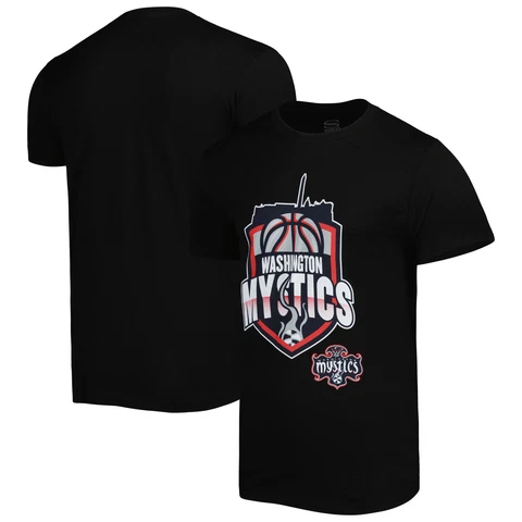 Unisex Stadium Essentials Black Washington Mystics Crest T-Shirt Cover