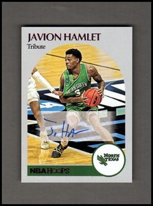 2021-22 Panini Chronicles Draft Picks Hoops Retro AUTO Pink HR-JHA Javion Hamlet