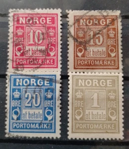 Noruega 1889/1916 Mi# 1-3/5 paquete postal ( sin clasificación) - Imagen 1 de 1