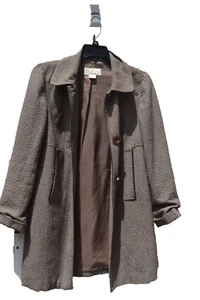 Michael Kors Womens Brownish Sparkle Buttoned Blazer Jacket defect size 6 - Picture 1 of 4