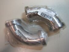 (2) T304 90 Degree Bevel Seat Elbow Pipe Fitting Thread Ends 2" Stainless Steel