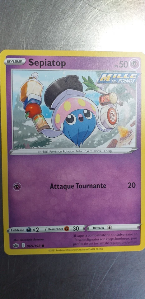 Pokémon Card Sepiatop 069/198 Ice Age, From The Booster, French - Image 1 of 1