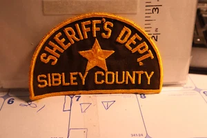 police patch SIBLEY COUNTY SHERIFF MINNESOTA - Bild 1 von 1